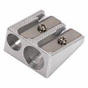 Точилка Brauberg металлическая клиновидная 2 отв 222486