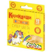 Набор воск. каранд. Каляка-Маляка КЛАССИКА+НЕОН 12 цв. круглые 8 мм