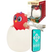 Светильник «Совенок»  (звук,свет,пульт,пластик, USB в к-те,в кор.)(12x12x17,5 cм) ( Арт. ИК-8485)