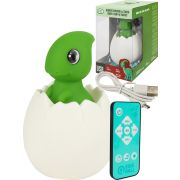 Светильник«Динозаврик»зелен.(звук,свет,пульт,пластик,USB в к-те,в кор.)(12x12x17,5cм) (Арт. ИК-8483)
