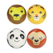 Мяч мягкий ППУ (10 см) «Мордочки зверят» (в пак.) ( Арт. ММ-9826) кратно 6