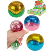 Антистресс-мялка 6 см ( микс, 12 шт. в шоу-боксе,с блест., внутри с шар.) ( Арт. ИК-9077) кратно 12