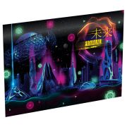 Папка-конверт на кнопке Berlingo «Futureal», 330мкм, с рисунком