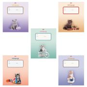 Тетрадь 12л клетка Котята, Хатбер