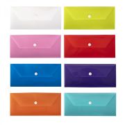 Папка-конверт на кнопке  Alingar, 105х235 мм, 150 мкм, глянцевая, «Special» ассорти