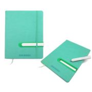 Дневник  кожзам. 1-11кл. CM-3589 «Однотонный» 48л, салатовый, с резинкой, с ручкой (1/80)