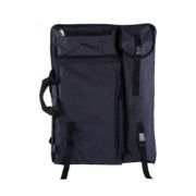 Сумка для творчества 48*65см DA-72 «Черная» А2, текстиль, 3 наружных кармана, на молнии, 2 вида ручек (1/50)