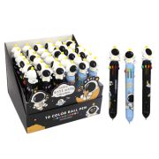 Ручка 10 цв. Фигурная CY-174/CX-24/CT-18 «Космонавт» корпус с фигуркой, цвета ассорти, в к/кор KK-7961 (36/1296)