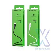 Кабель USB BOROFONE BX16 Easy, USB - Lightning, 2А, 1 м, белый 6957531099505