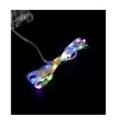 Гирлянда на батарейках 20 лампочек. 2м.Цветн. лампочки. Упаковка опп,работает от 2 батареек типа А