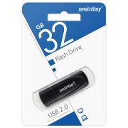 Флэш-накопитель 32 GB, Smart Buy «Scout», USB 2.0 Flash Drive, черный