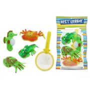 Набор Рыбалка ВК-426 Сачок + 4 фигурки в пакете, s+s Best ценник, арт100929760