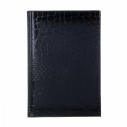 Ежедневник недатированный «РЕПТИЛ» А5, 320 стр., тв.обл.с поролоном, бумвинил под рептилию, черн