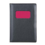 Ежедневник недатир.«ЛОФТ» А5, 320 стр., тв.обл.с поролоном, иск.кожа, нашивка, цв.срез, серый метал.