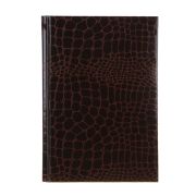 Ежедневник недатированный «РЕПТИЛ» А5, 320 стр., тв.обл.с поролоном, бумвинил под рептилию,корич