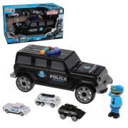 Игр.набор Полиция, свет, звук, в комплекте: машина, машина металл. 3шт., фигурка, тестовые эл.пит.АG13*3шт., коробка