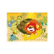 МОЗАИКА ИЗ ПУГОВИЦ А4. Львёнок и Черепаха. (Лицензия/ Союзмультфильм) (Арт. М-5317)