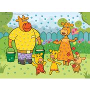 МОЗАИКА ИЗ СТРАЗ. Оранжевая корова. (Лицензия/ Союзмультфильм) (Арт. М-5315)