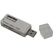 Картридер Smartbuy 749 USB2.0 SD/microSD/MS/M2 белый