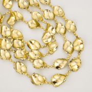 Бусы на ёлку 1,8 м «Овал» золотой,Ч47616