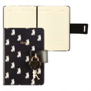 Ежедневник А6 н/д тв обл 7Бц к/з 168л FIORENZO Keys тонир 2ляссе отстроч на замке 213378 ,черный