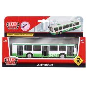 242504 Модель металл АВТОБУС РЕЙСОВЫЙ, 16,5 см, двери, инерц., кор. Технопарк