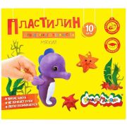 Пластилин  «Каляка-Маляка» 10 цв. 150г. со стеком ПКМ10-П