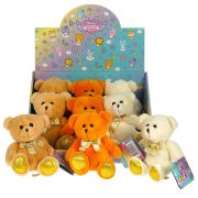 365016  Игрушка мягкая «мишки с золотыми лапками» 14 см, 3 цвета, без чипа, Добрые игрушки