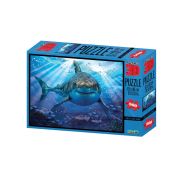 Пазл Super 3D «Большая белая акула»,500 дет.,6+ Размер собран. пазла 61х46см.(арт.10048) игр.-голов.