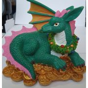 Копилка из полирезины Дракон с монетками «собств. разраб.»15 см НУ-4688