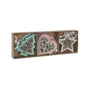 Набор деревянных подвесок Торжество, 22*8см ,6шт (в ассортименте), НУ-3890