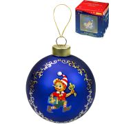 Елочный стеклянный шар  «Волшебный ключик»,8 см (собственная разработка) ЕШ-4266