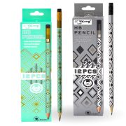 Карандаш  ч/г Yalong HB, дерево, c ластиком, круглый, заточенный, цвет.  корпус