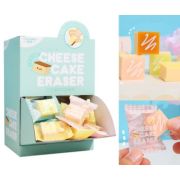 Ластик  TOCHAIN CZ-107 «Чизкейк» 25*25*15мм, фигурный, цвета ассорти, в к/кор №E2218