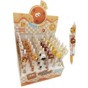 Ручка фигурная гелевая DB-251 «Печенье» (син) 0,5мм, автоматическая, с резиновым грипом, с фигуркой на клипе, ассорти, в к/коробке YM-А2853( (36/1440)