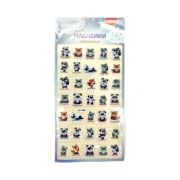 Наклейки   CX-7800 Оценки «Зверята» объемные ПВХ, 21*10 см, 35шт на листе