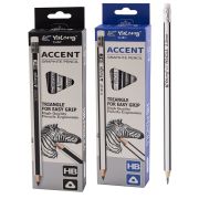 Карандаш ч/г Yalong HB, дерево, с ластиком, трехгранный, заточенный, европодвес, в уп. по 1