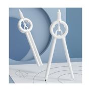 Циркуль WS-1 белый,16,5 см, 13см, грифели (6шт) в футляре, в к/кор (1/100)