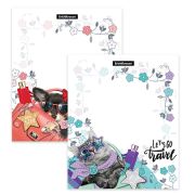 Набор пластиковых обложек ErichKrause® Mini Traveler для тетрадей и дневников, 212х347мм, 80 мкм, ас