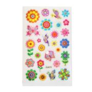 Наклейка 9,5*15,5см Цветы,цена за 1 шт, GU075 Р22072-18
