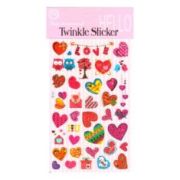 Наклейка 13*21см Сердца уп20/2400шт СТ-611 Р22072-16