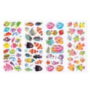 Наклейка декор 7*16см Рыбки АХ-037-042 уп20шт Р307-14