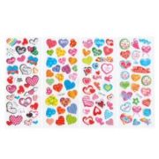 Наклейка декор 7*16см Сердца АХ-001-006 уп20шт Р307-14