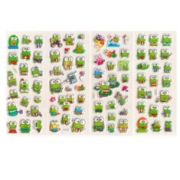 Наклейка декор 7*17 Лягушка ТК-213-216 уп20шт Р307-30