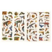 Наклейка декор 7*17 Оружие ТК-197-200 уп20шт Р307-30