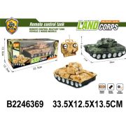 371099 ТАНК р/у на аккум. свет+звук, usb з/у, цвет в ассорт. в кор.