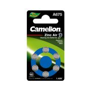 Батарейка CAMELION Zinc Air A675-BP6(0%Hg)