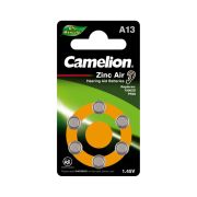 Батарейка CAMELION Zinc Air A13-BP6(0%Hg)