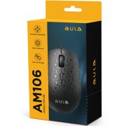 Мышь компьютерная проводная игровая AULA AM106 4кн, DPI 2000