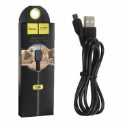 Кабель USB микро USB HOCO X20 1,0м круглый, 2,1 А силикон чёрный